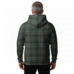 Craig Tartan Crest Hoodie Ferocious Lion Style