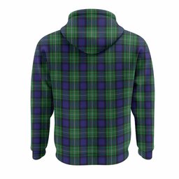Alexander Tartan Crest Hoodie Ferocious Lion Style