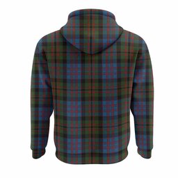 Bowie Tartan Crest Hoodie Ferocious Lion Style