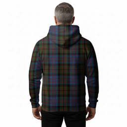 Bowie Tartan Crest Hoodie Ferocious Lion Style