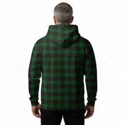 Anstruther Tartan Crest Hoodie Ferocious Lion Style