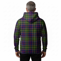 Arnott Tartan Crest Hoodie Ferocious Lion Style