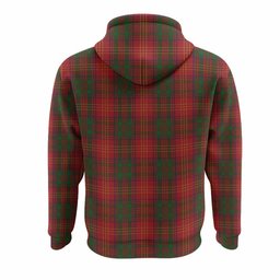 Burns Tartan Crest Hoodie Ferocious Lion Style