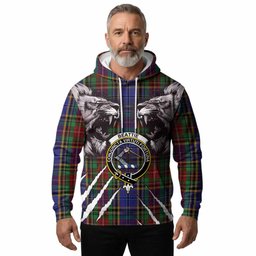 Beattie (Beatty) Tartan Crest Hoodie Ferocious Lion Style