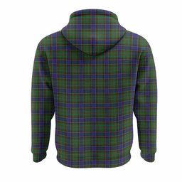 Adam Tartan Crest Hoodie Ferocious Lion Style