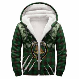Beveridge Tartan Crest Sherpa Hoodie Ferocious Lion Style
