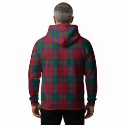Auchinleck (Affleck) Tartan Crest Hoodie Ferocious Lion Style