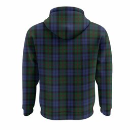 Baird Tartan Crest Hoodie Ferocious Lion Style