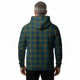 Aiton Tartan Crest Hoodie Ferocious Lion Style
