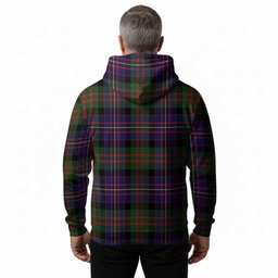 Chalmers Tartan Crest Hoodie Ferocious Lion Style