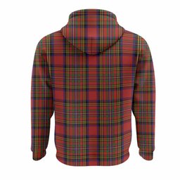 Hepburn Tartan Crest Hoodie Ferocious Lion Style