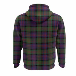 Coull Tartan Crest Hoodie Ferocious Lion Style