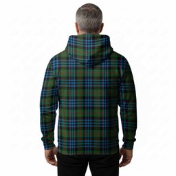 Newlands Tartan Crest Hoodie Ferocious Lion Style