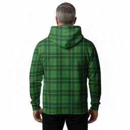 Galloway Tartan Crest Hoodie Ferocious Lion Style