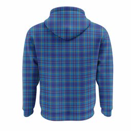 Mercer Tartan Crest Hoodie Ferocious Lion Style