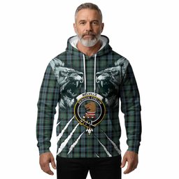 Melville Tartan Crest Hoodie Ferocious Lion Style