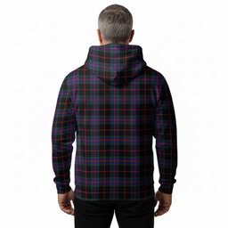 Nairn Tartan Crest Hoodie Ferocious Lion Style