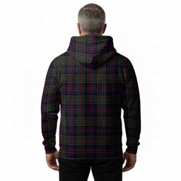 MacDonald (McDonald) of Clanranald Tartan Crest Hoodie Ferocious Lion Style