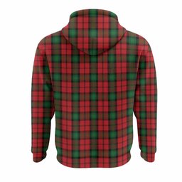 Kerr Tartan Crest Hoodie Ferocious Lion Style