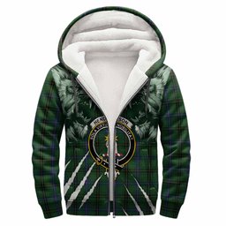 Henderson Tartan Crest Sherpa Hoodie Ferocious Lion Style