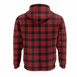 Ewing Tartan Crest Hoodie Ferocious Lion Style