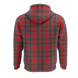 MacBean (MacBain) Tartan Crest Hoodie Ferocious Lion Style