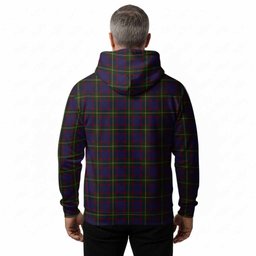 Durie Tartan Crest Hoodie Ferocious Lion Style
