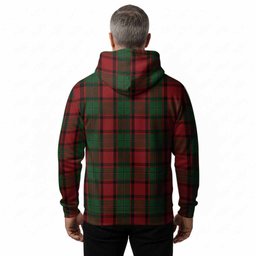 MacPhail (McPhail) Tartan Crest Hoodie Ferocious Lion Style