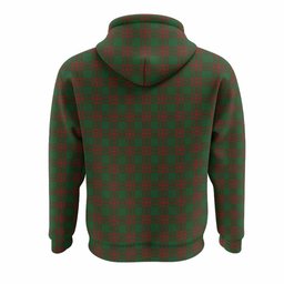 Menzies Tartan Crest Hoodie Ferocious Lion Style