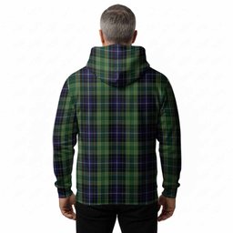 McKellar Tartan Crest Hoodie Ferocious Lion Style