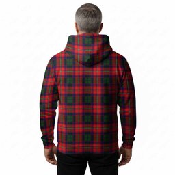 Hopkirk Tartan Crest Hoodie Ferocious Lion Style