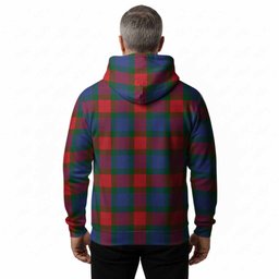 Mar Tartan Crest Hoodie Ferocious Lion Style