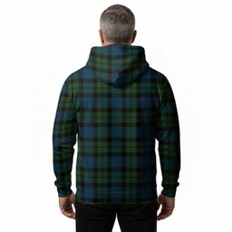 MacKay (McKay) Tartan Crest Hoodie Ferocious Lion Style