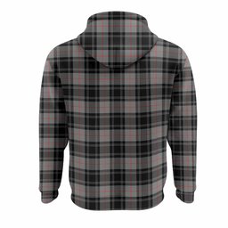 Moffat Tartan Crest Hoodie Ferocious Lion Style