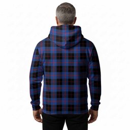 Maule Tartan Crest Hoodie Ferocious Lion Style