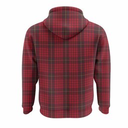 MacQueen (McQueen) Tartan Crest Hoodie Ferocious Lion Style