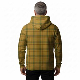 Houston Tartan Crest Hoodie Ferocious Lion Style