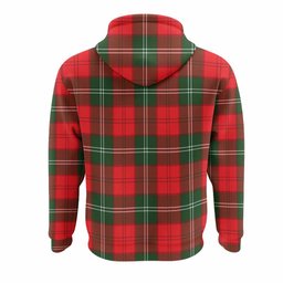 Gartshore Tartan Crest Hoodie Ferocious Lion Style