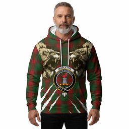 Middleton Tartan Crest Hoodie Ferocious Lion Style