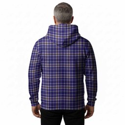 Ochterlony Tartan Crest Hoodie Ferocious Lion Style