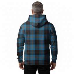 Horsburgh Tartan Crest Hoodie Ferocious Lion Style