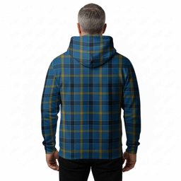 Laing Tartan Crest Hoodie Ferocious Lion Style