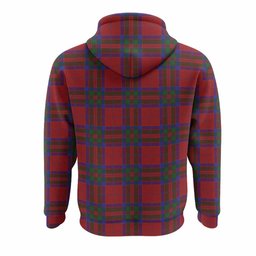 MacGilvery (McGilvery) Tartan Crest Hoodie Ferocious Lion Style