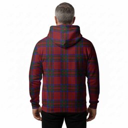 MacGilvery (McGilvery) Tartan Crest Hoodie Ferocious Lion Style