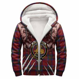 MacGilvery (McGilvery) Tartan Crest Sherpa Hoodie Ferocious Lion Style