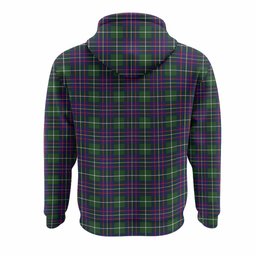 Inglis Tartan Crest Hoodie Ferocious Lion Style