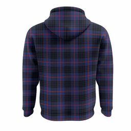 Morgan Tartan Crest Hoodie Ferocious Lion Style