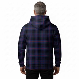 Morgan Tartan Crest Hoodie Ferocious Lion Style