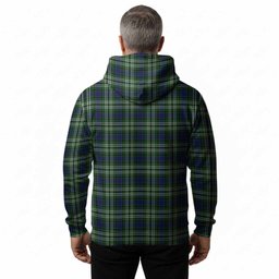 Mow Tartan Crest Hoodie Ferocious Lion Style