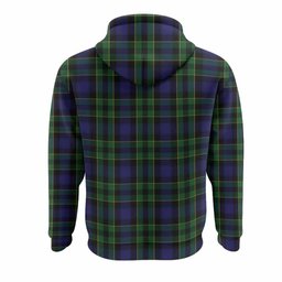 Mowat Tartan Crest Hoodie Ferocious Lion Style